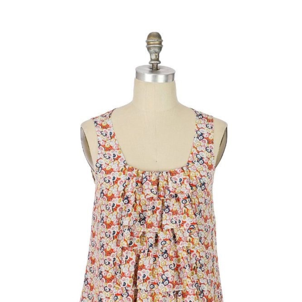 Anthropologie Sine Savica Floral Silk Top